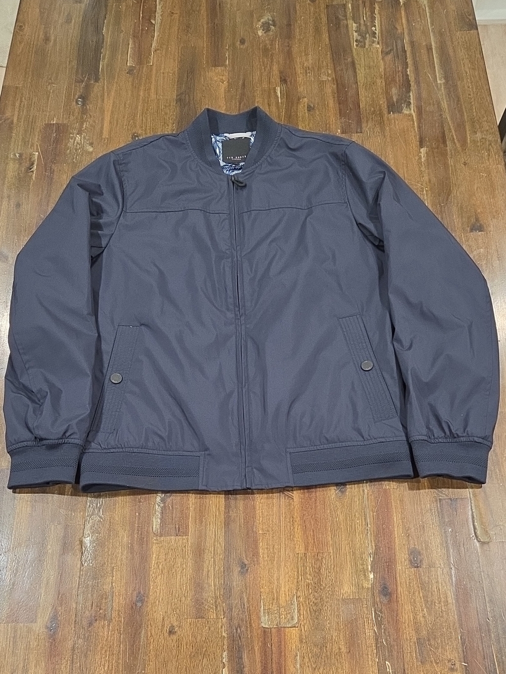 Ted Baker Navy Blue Ohta Bomber Jacket